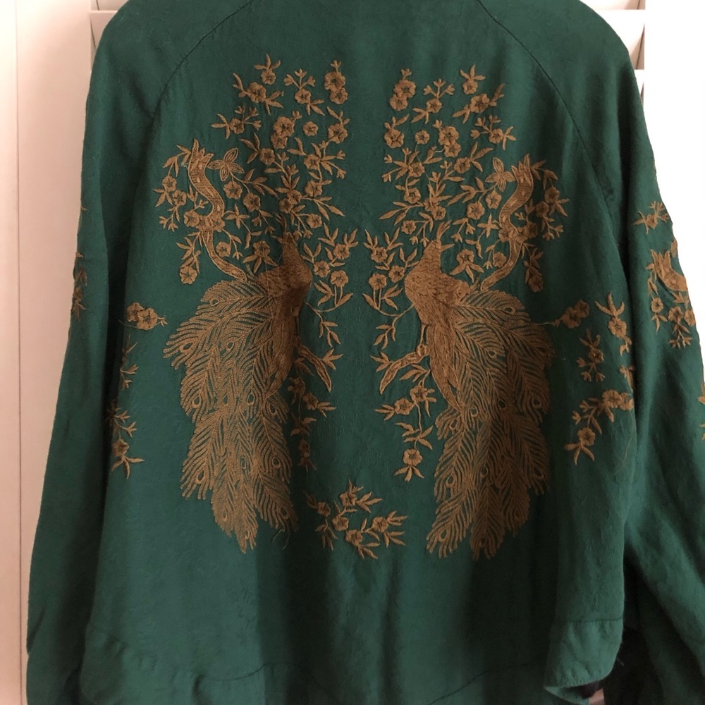 Forrest green kimono